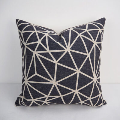 16/" 18/" 20/" New Cushion Cover Red Beige Grey Geometric Print Handmade