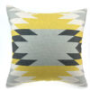 Kilim Geometric big cushion covers for sofa yellow & black 22x22 covers