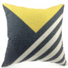 Yellow Geometric cushion cover