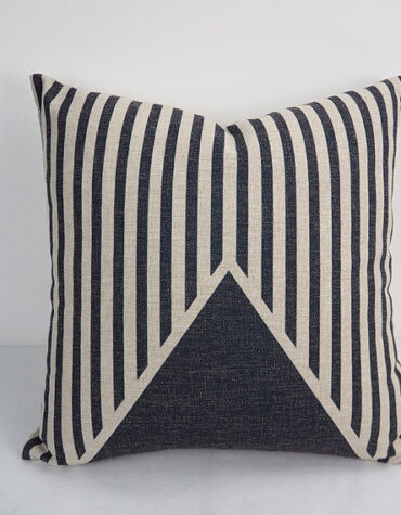 Black Geometric cushion cover