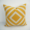 yellow Geometric cushion cover