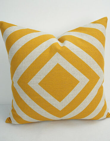 yellow Geometric cushion cover