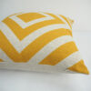 Yellow Decorative throw Geometric Pillow pillows Pillow cover 18x18"