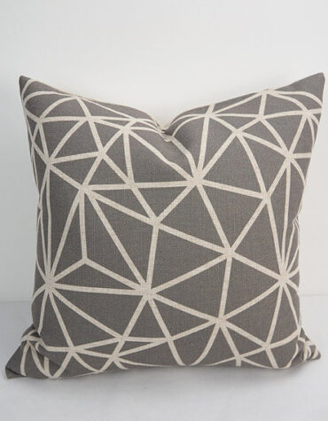 Geometric Gray cushion cover