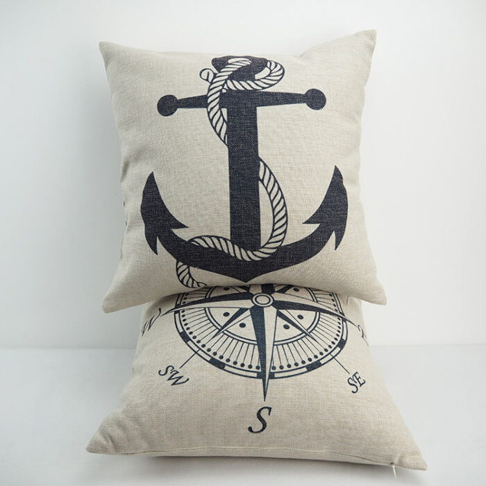 Compass pillow - Anchors pillows,
