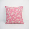 Pink cushion cover- geometric-1b