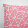 Pink cushion cover- geometric 1e