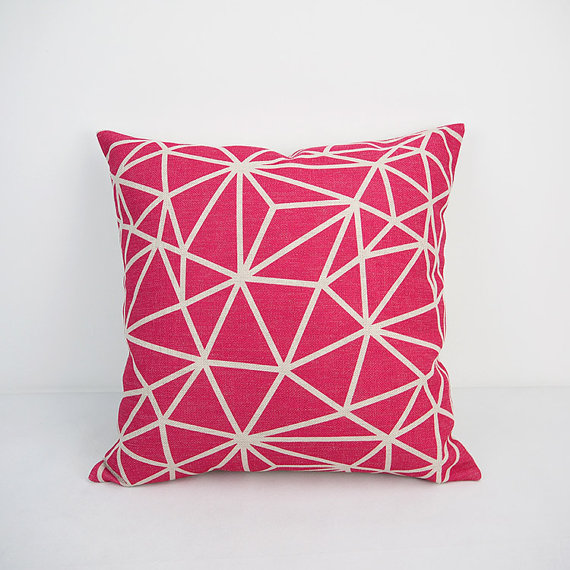 Modern Light Dark Pink Pillow Cover, Light Pink Pillow Covers
