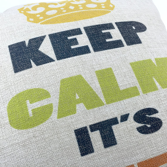 Custom Quote Pillow Cover Quote pillows 18×18″ – Keep Calm it’s coffee ...