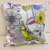 Bird floral pillow cover